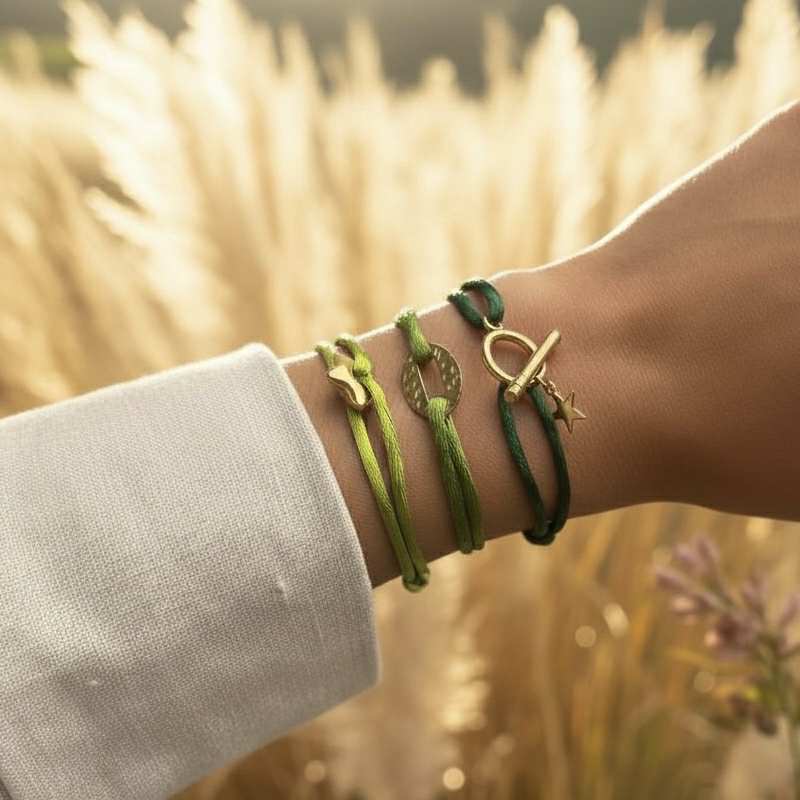 Bracelet satin personnalisable