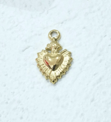 Coeur frisé doré